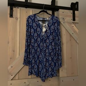 LOFT Beach Ruffle Hem Romper